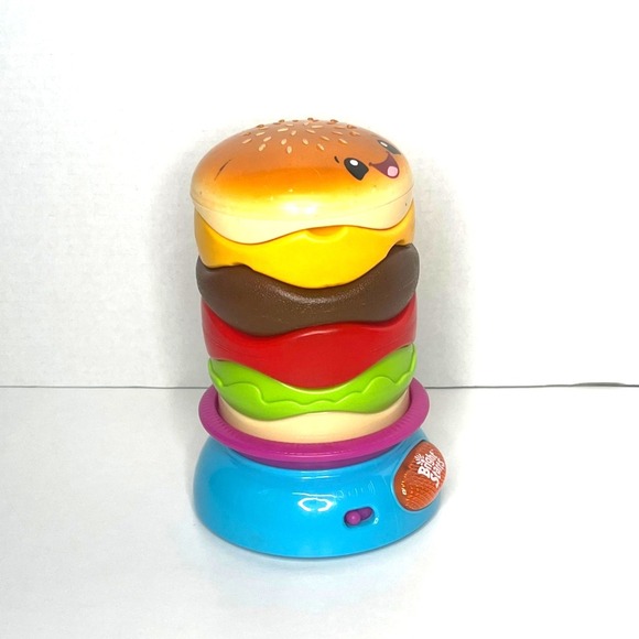 Bright Starts Stack 'N Spin Burger Musical Activity Stacker Toy Works See Video - Picture 4 of 14
